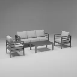 Outdoor Seating Group with Cushions