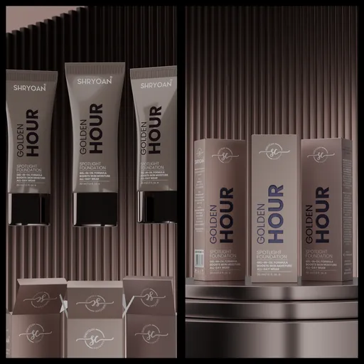 Foundation packaging shot coffe theme