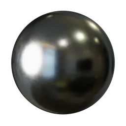 Procedural Polished Gunmetal Steel