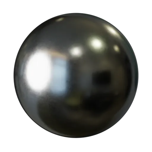 Procedural Polished Gunmetal Steel