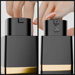 Cosmetic product pressing with hand