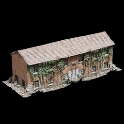 Scan Red house brick