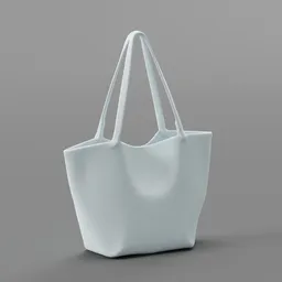 White fabric tote