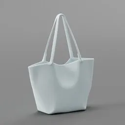 White fabric tote