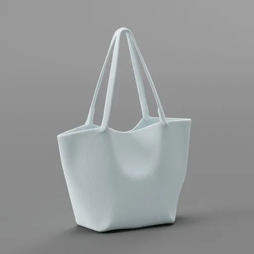 White fabric tote