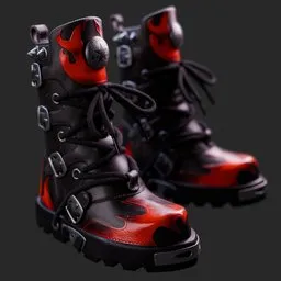 Gothic Punk Platform Boots