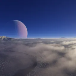 Sci-fi Alien Planet Landscpe