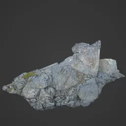 Low Poly Alpine Rocks