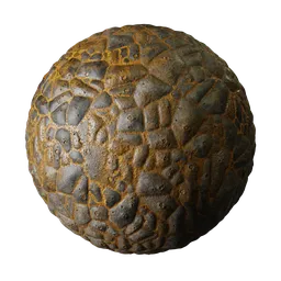 Charcoal Ceramic with Ochre Cracks