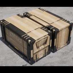 Kitbash Sci-Fi Container Game Asset