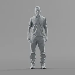 Lowpoly Male Standing