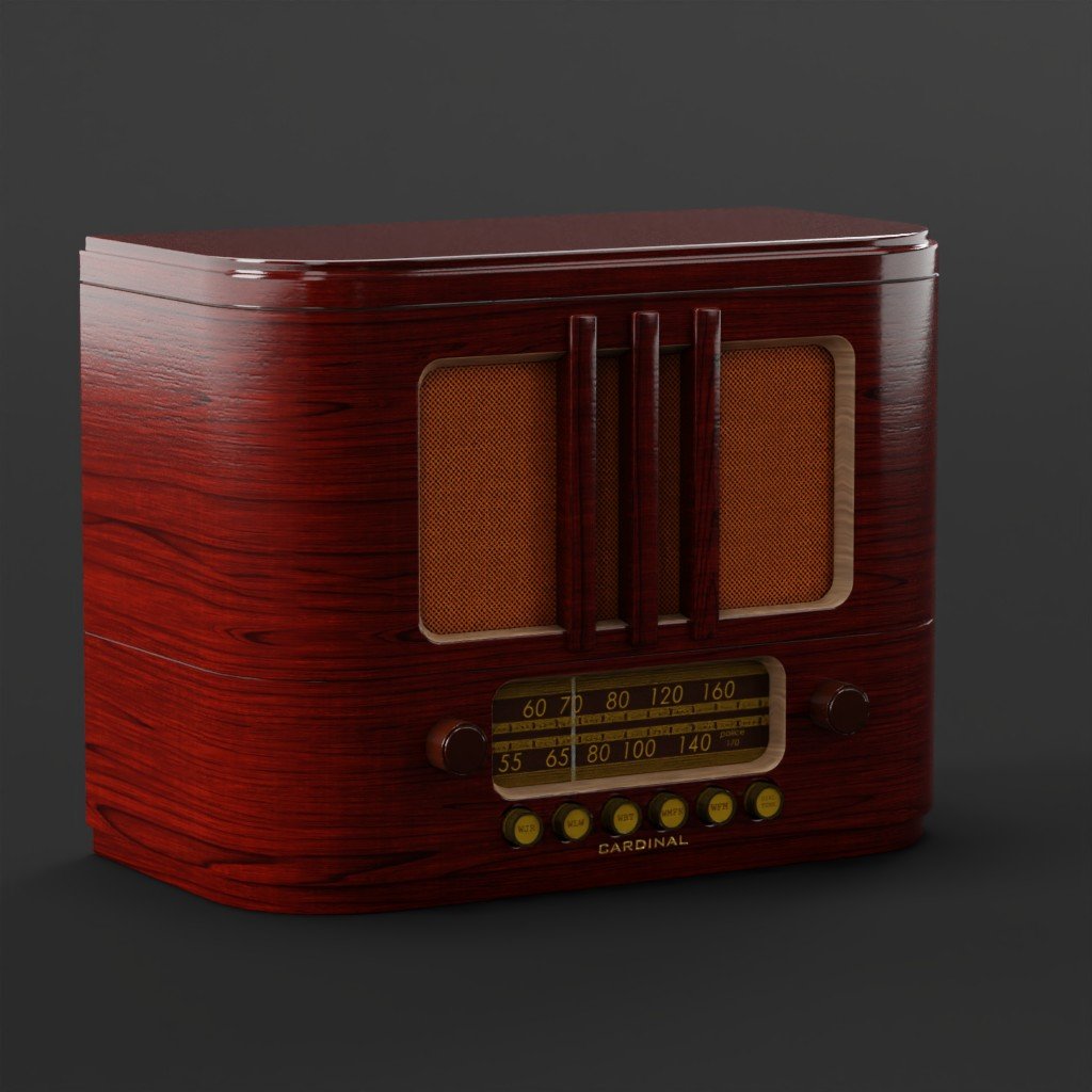 Antique Radio | FREE Audio Devices models | BlenderKit