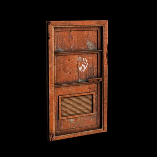 Metal Door Orange