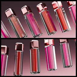 Liquid lipstick array and rotation