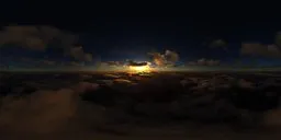 Colorful Aerial Cloudy Sunset