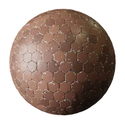 Orange Hexagonal Tiles