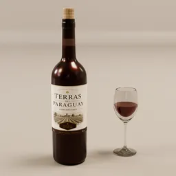 Red Wine Paraguay Label