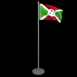 Animated Flag of Burundi
