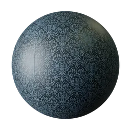 Decorative blue wallpaper