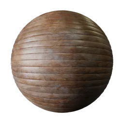 High-resolution PBR wooden planks texture for realistic 3D rendering in Blender and other 3D applications.