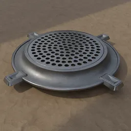Sci-Fi Perforated Round Vent