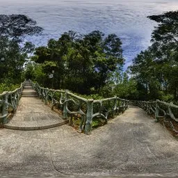A bend in the mountain during the day