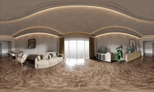 Warm Modern Living Room