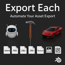 Export Each - Batch Export Collections / Object with One Click