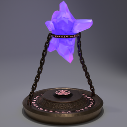 Antique Floating Magic Dark Crystal