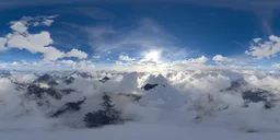 Aerial Landscape Cloudy Day