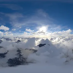 Aerial Landscape Cloudy Day