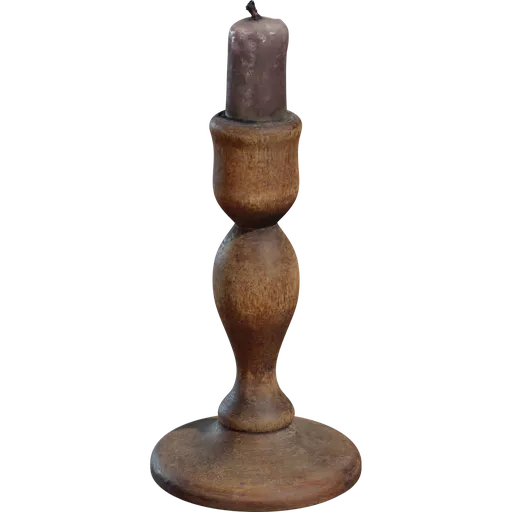 Wooden Candlestick