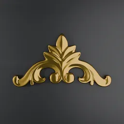 Wood carving/decor molding gold