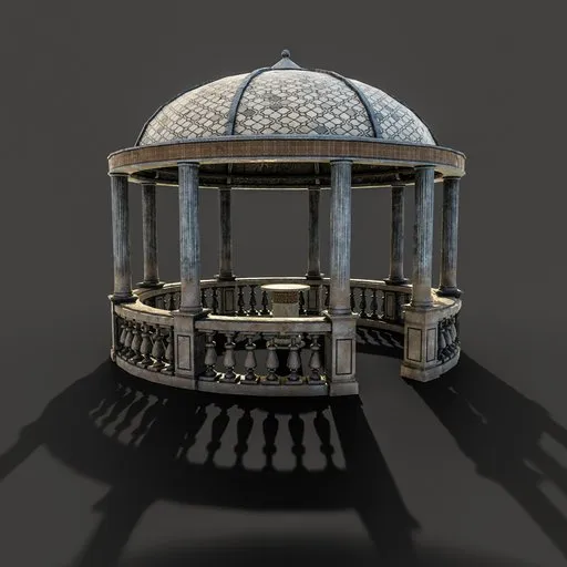 Antique-style stone rotunda