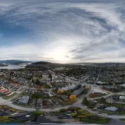 Cloudy City Sunrise Sky