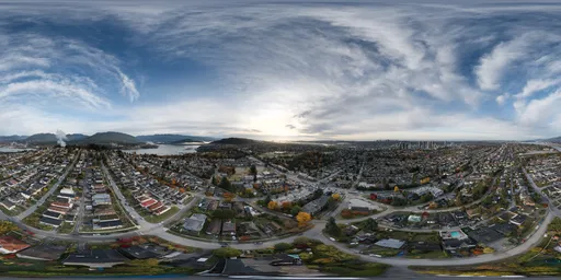 Cloudy City Sunrise Sky