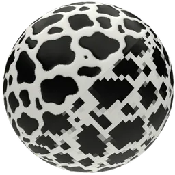 Black White Spotted Fur