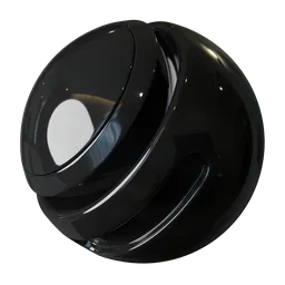 Black Glossy Plastic
