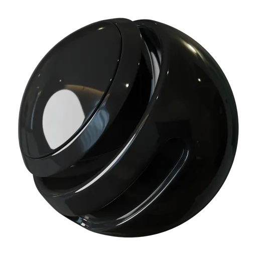 Black Glossy Plastic