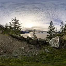 Cloudy Sky West Coast Canada