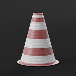 Scifi Road Cone with Lights