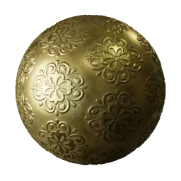 Ornamental Embossed Gold