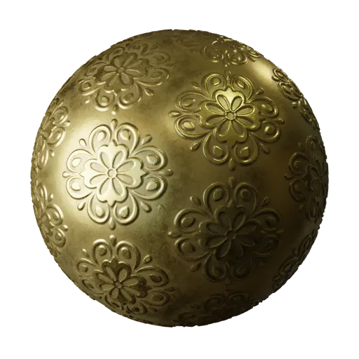 Ornamental Embossed Gold