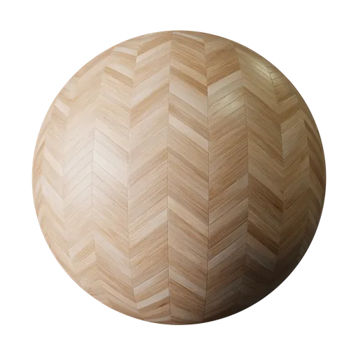 High-quality PBR texture of Wooden Floor for 3D modeling, featuring seamless chevron wood pattern for realistic rendering.