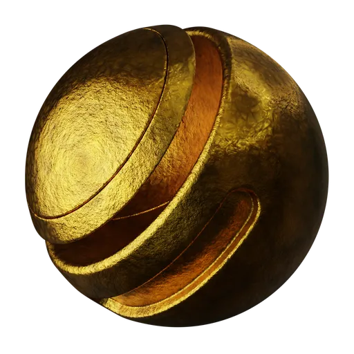 Hammered Gold Metal