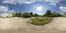 High-resolution 17k Krasinski Palace HDRI capturing realistic lighting and shadows with a 27 EV dynamic range.