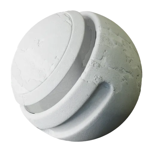 Damaged White Plaster