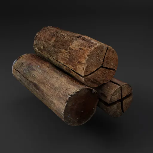 Stacked Wood Logs