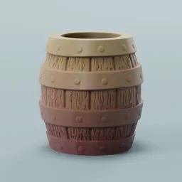 Barrel Pen holder Printable