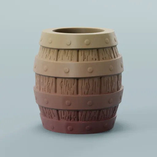 Barrel Pen holder Printable